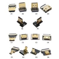 【☊HOT☊】 d7zaa4b Fpc สายเคเบิลมินิ Hdmi Hdmi Micro 90องศาขึ้นลงซ้ายอะแดปเตอร์มุมขวาสำหรับกล้องราสเบอร์รี่ Pi Dji Uav Ptz Slr Tv/โปรเจคเตอร์