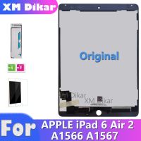 【YF】 Original LCD For Apple iPad 6 Air 2 A1567 A1566 9.7 100  Good Quality Display Touch Screen Digitizer Assembly Replacement