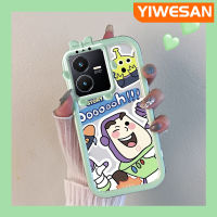 YIWESAN เคสสำหรับ VIVO Y22 Y22s น่ารัก,เคสซิลิโคนนิ่มปีบัซไลท์เยียร์ปกป้องเลนส์หลายสีเคสมือถือกันกระแทกทนทานต่อการตกและรอยขีดข่วน