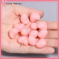 LUCKY HAIRACC 10Pcs สีสันสดใส อุปกรณ์เครื่องประดับอัญมณี ดีไอวาย สีลูกอมสี เครื่องรางหัวใจ สากลสากลสากล งานทำมือ การทำเครื่องประดับ สร้อยคอสำหรับผู้หญิง