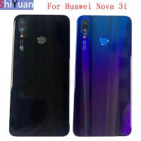 Original Battery Cover Rear Door Housing Back For Nova 3i Battery Cover with Fingerprint Flex Cable Logo Repair Parts