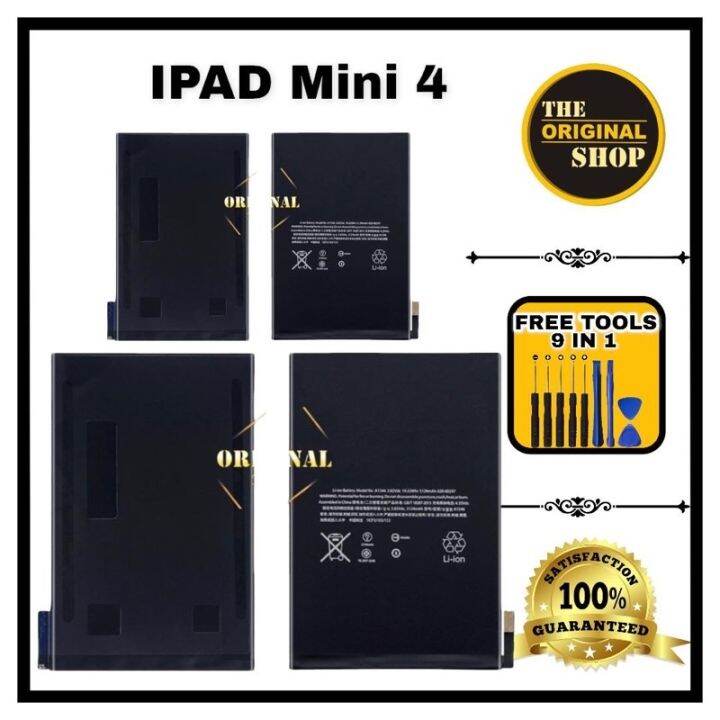 [Free gifts] Ipad mini 4 battery A1538A1550A1546 Lazada PH