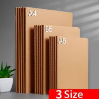 A4/A5/B5 Notebook Student Workbook Kraft Paper Notepad Inner Page Blank Horizontal Line Grid Optional Exercise Book For Student Note Books Pads