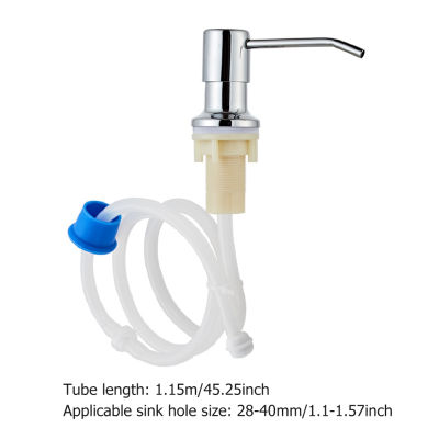 Liquid Soap Dispenser Extension Pump Tube Kit Stainless Steel Head Soap Lotion Kitchen Bathroom Hardware Pendant