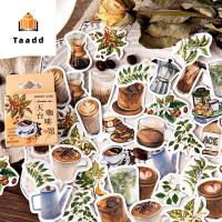 TAADD สติ๊กเกอร์ติดสติกเกอร์เครื่องเขียนแบบย้อนยุคตกแต่งวารสาร46ชิ้น/แพ็ค