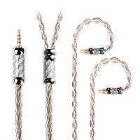 NiceHCK SilverCat 8 Cores Silver Plated Alloy HIFI Audiophile Cable 3.5/2.5/4.4mm MMCX/0.78mm 2Pin for KATO Yume2 MK4 F1 IEM