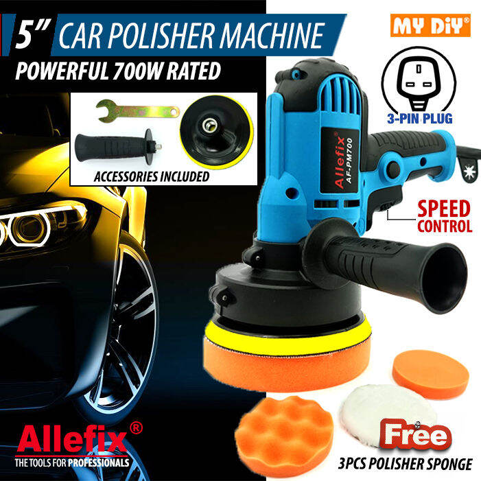 MYDIYHOMEDEPOT ALLEFIX POLISH MACHINE 700W 5" 125MM CAR POLISH
