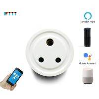 【LZ】●  Rodada WiFi Tomada Inteligente Tomada Plug Adapter Adaptador para Alexa Echo Google Assistant Homekit Mini IFTTT 3 Pins Índia