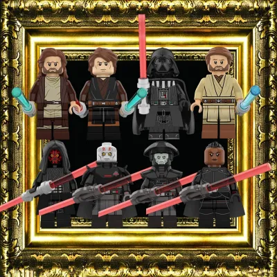 Obi Wan StarWars Anakin ของขวัญวันเกิดการศึกษาของเล่นสำหรับเด็ก DIY อาคารบล็อก Minifigures อิฐภาพยนตร์