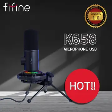 FIFINE K658 RGB USB DYNAMIC CARDIOID MICROPHONE (ประกันศูนย์ 1 ปี) ราคา