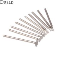 (Rui baoG) DRELD 10Pcs Dremel อุปกรณ์เสริม2.35Mm Shank Diamond Mounted Point หัวเจียรหินหยกแกะสลักขัดเครื่องมือแกะสลัก