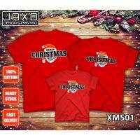 100ผ้าฝ้าย BAJU Krismas/ เสื้อลายคริสต์มาส/BAJU FAMILY