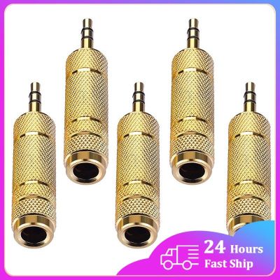 Headphone Adapter 6 35 mm Male to 3 5 mm Female Wear-resistant Jack Converter Audio Plug Gold Plating Process Power Amplifier