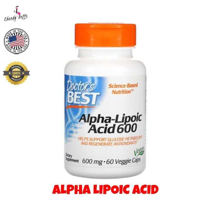Alpha Lipoic Acid, ALA, Antioxidants, 600 mg, 60 Veggie Caps Lazada PH