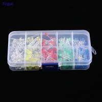 ?【Lowest price】Tirgat 200PCS 3V 20mA ไดโอดที่มีสีสัน3mm LED Light ASSORTED Kit DIY LED DIODE set