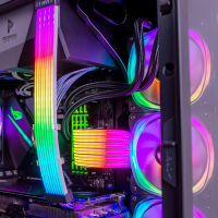 LIANLI Strimer Plus Triple 8PIN,สาย RGB ต่อเมนบอร์ด24pin,ส่วนขยาย8PIN GPU 8PIN,รองรับการควบคุมเมนบอร์ด