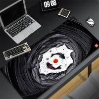 Mousepad Art Fish Black and White Mouse Pad Large Office Carpet Japan Mausepad Xl Deskmat 90x40 Amime Mat Personalized Slipmat