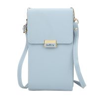 【YF】 Hasp Open Long Strap Crossbody Bags Womens Mobile Phone Bag Solid Color Card Cash Pouch Wallet Mini Shoulder Messenger