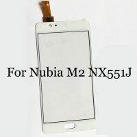 【✴COD✴】 SRFG SHOP สำหรับ M2 Nubia Nx551j เลนส์กระจกหน้าเท่านั้นหน้าจอสัมผัสสายเคเบิลงอได้ Digitizer สำหรับ Nubia M 2อะไหล่ที่ไม่มี Lcd