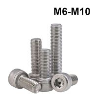 Fine Thread Hex Hexagon Socket Head Cap Screws 304 Stainless Steel Allen Bolts M6x0.75 M8x1 M10x1 M10x1.25 Nails Screws Fasteners