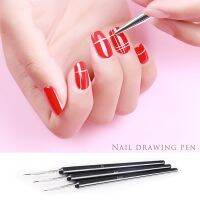 【FCL】℡◎ 3Pcs/Set French Tips UV Gel Brushes Design Painting Manicure