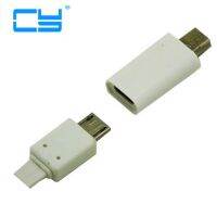 White 2pcs/lot Mini Usb Male to Micro usb female adapter connector charging charger for smartphone MP4 mp5 psp 360 power bank