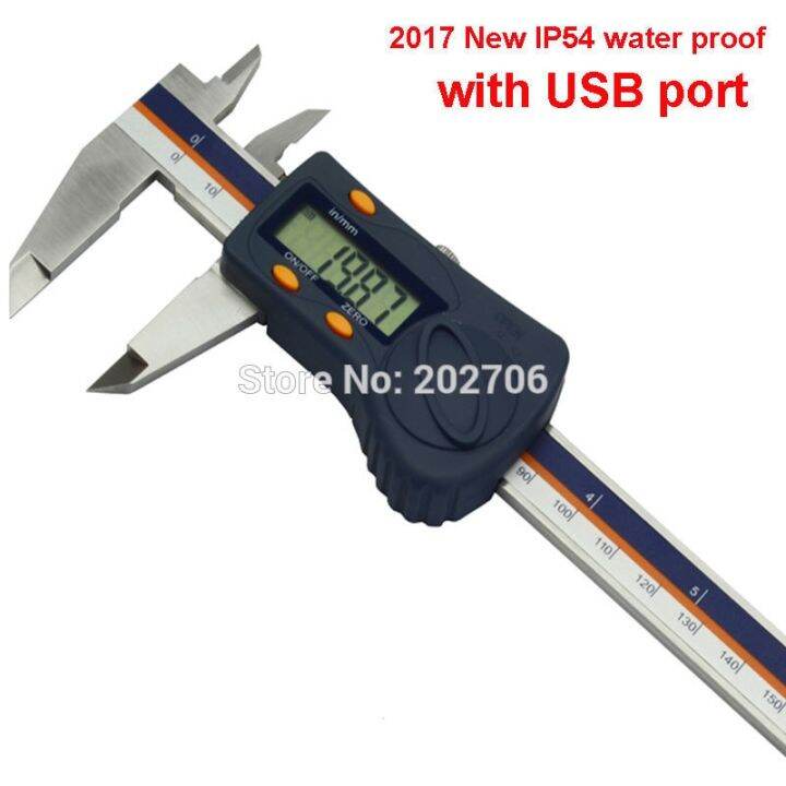 0150Mm 6Inch IP54 Water Proof Digital Caliper Electronic Vernier