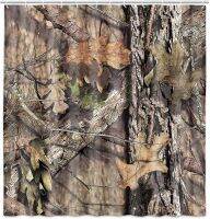 Camo Hunting Shower Curtain Mossy and Oak Camouflage Patterns Country Farmhouse Fabric Bathroom Bath Curtains Set with Hooks