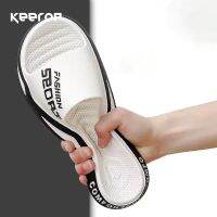 KEEROP 2023 Mens Slippers PVC Comfortable Summer Slippers For Men Outdoor Beach Summer Flip Flops Male Fashion Sport Sandals