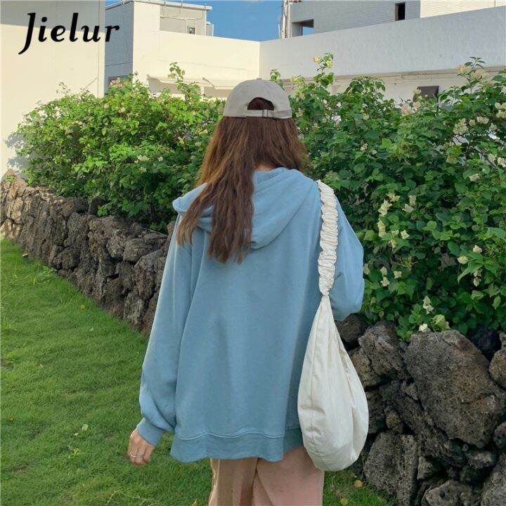 jielur-เสื้อฮู้ดมีซิปสีม่วงแดงมีฮู้ดแฟชั่นสำหรับผู้หญิงเสื้อกันหนาวสตรีลำลองสตรีทบางสำหรับฤดูใบไม้ร่วง-m-xl