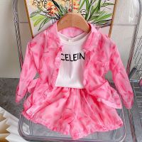 Girls Outfit Sets Summer Cool Blouse Shirt+shorts Girl Clothing Set Children Clothes Suits New Toddler Girl Clothes 2Pcs 2-7Yrs