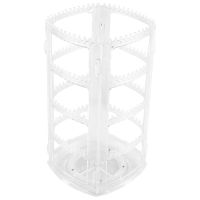 360 Rotating Earring Holder Stand Clear Earrings Organizer, Acrylic Jewelry Storage Display Rack for Earrings Bracelets