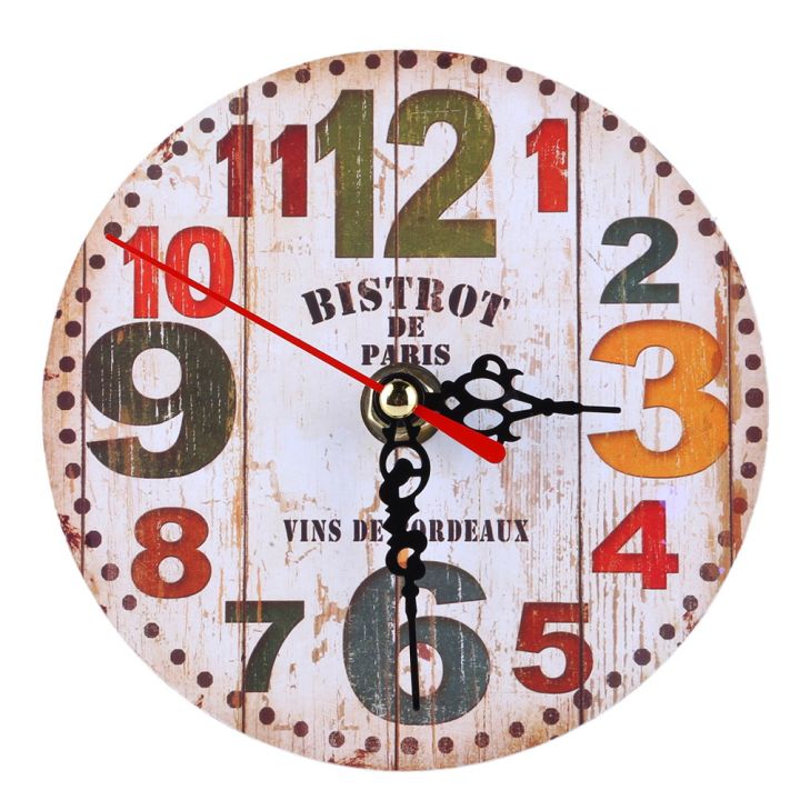 ready-stock-นาฬิกาแขวนไม้สไตล์วินเทจขนาดใหญ่-shabby-chic-rustic-kitchen-home-antique