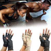 Non-slip Half-finger Pressure Gloves Unisex Massage Gloves Therapy Gloves Sports Non-Slip Q1S8