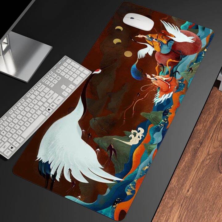 new-chinese-style-gaming-gamer-ink-mouse-pad-high-quality-rubber-mousepad-computer-accessories-keyboard-mouse-popular-mat