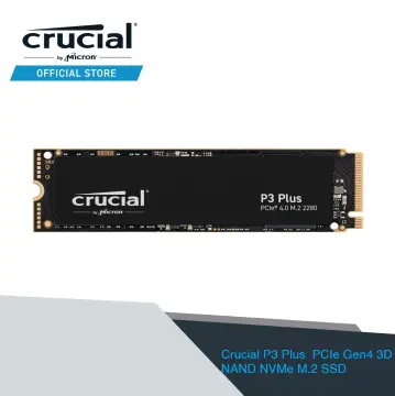 Crucial P3 Plus 500GB, 1TB PCIe 4.0 Gen4 NVMe M.2 Storage Spacious