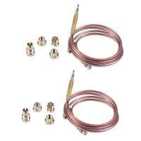 2X 900มม. เตาแก๊ส Universal Thermocouple Kit M6X0.75พร้อม Spilt Nuts (ห้า) เปลี่ยน Thermocouple