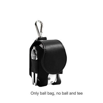 Laogeliang PU Leather Golf Ball กระเป๋าเก็บมินิแบบพกพากอล์ฟเอวกระเป๋ากีฬาอุปกรณ์เสริม