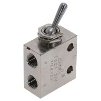 1/8 quot;PT Thread 2 Position 3 Way Rectangle Mechanical Air Pneumatic Switch Valve TAC2-31V