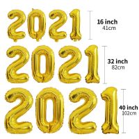 kumozawa Number Balloon 32 Inch Happy Birthday Decoration Helium Baby Shower Wedding Rose Gold Party Need Supplies