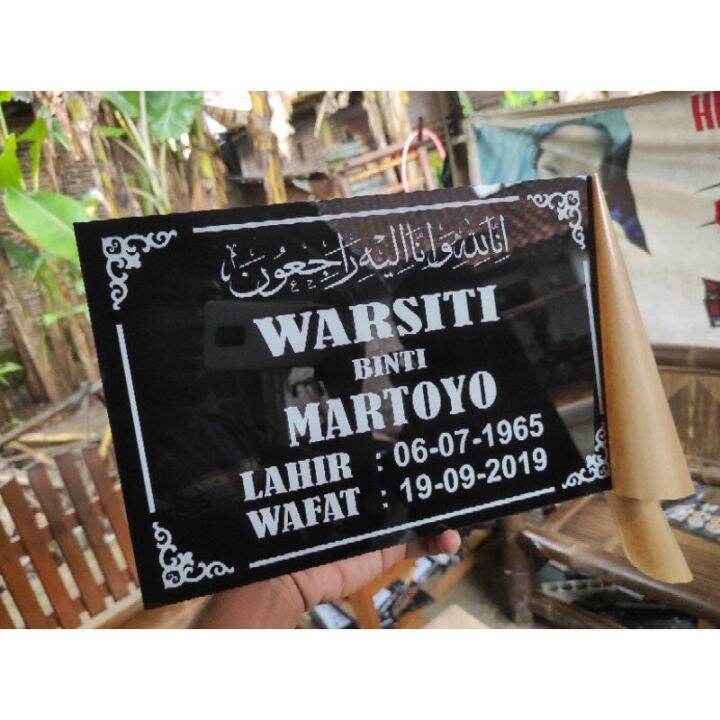 papan kuburan batu nisan akrilik custom | Lazada Indonesia
