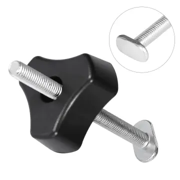 Slot Clamp, Metal Quick Action Holding Clamp, for T-Track T Slot  Woodworking Tool(T Screw + Plastic Knob Nut)