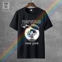 Nervous Recordsunderground House Dance Music Hiphop Men T Shirt Print Cotton Tshirt Simple Style Gildan Spot 100% Cotton