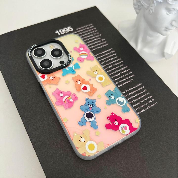 สำหรับ-samsung-เคสเลเซอร์การ์ตูนหมีสายรุ้งสำหรับ-for-samsung-a73-a53-sg-note8-sg-note9-sg-note10-sg-s20fe-sg-s21fe