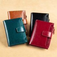 Female Wallets Leather Wallet ashion Short Anti Theft RFID Credit Card Holder Ladies Purse Wallet