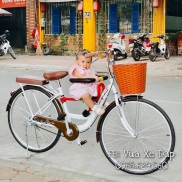 Xe đạp mini nữ Thống kèm ghế trước cho bé