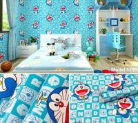 kawaiibed WallDO5 วอลเปเปอร์สติ๊กเกอร์ติดผนังลายโดเรม่อน ขนาดกว้าง 45 เซน ยาว 10 เมตร ราคาถูกสุดๆ