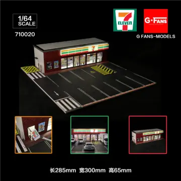 4-Story Diorama 1/64 Car Garage Model Parking Lot Backdrop Display Scene  Model