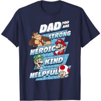 เสื้อยืดผ้าฝ้ายพรีเมี่ยม เสื้อยืด พิมพ์ลายกราฟิก Super Mario Dad You Are สําหรับ Nintendo