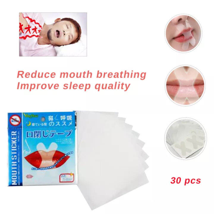 30pcs Anti Snoring Mouth Tape Sleep Strip Better Nose Breathing 